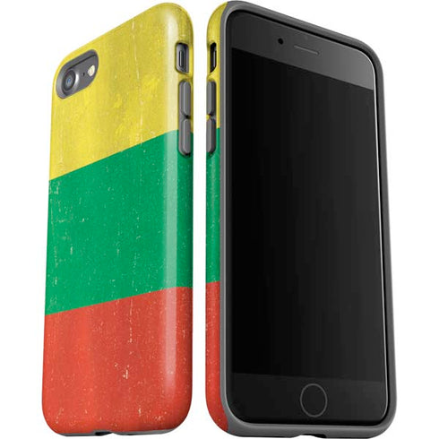 Lithuania Flag Distressed iPhone SE (2nd & 3rd Gen) Pro Case